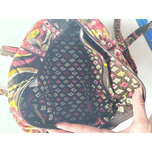 Vera Bradley Puccini Duffle Barrel‎ Bag Tote Small 11" Length Excellent - Picture 5 of 6